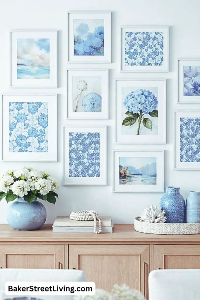 decorating with blue