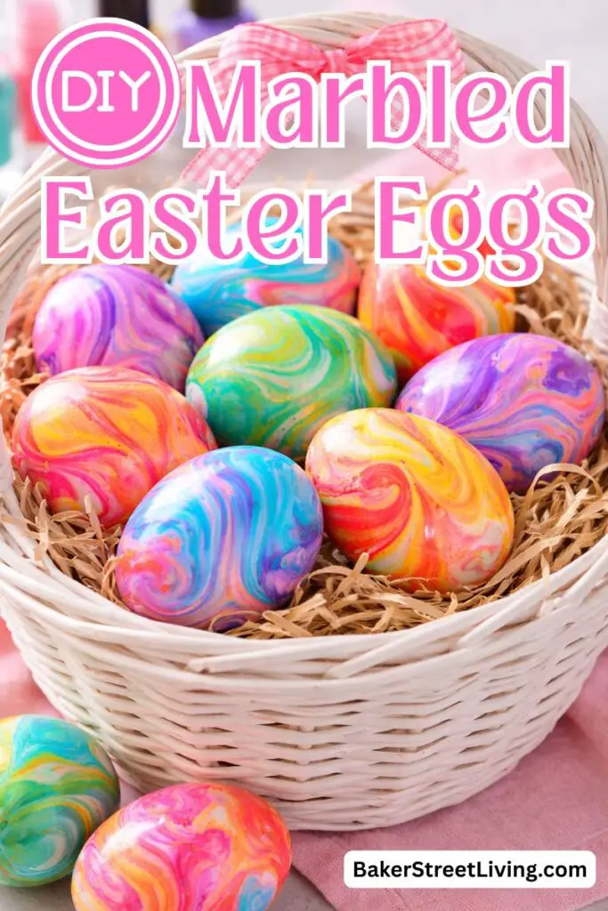 How to Make Marbled Easter Eggs using Nail Polish