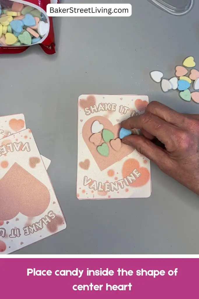 Easy Printable valentine shaker cards