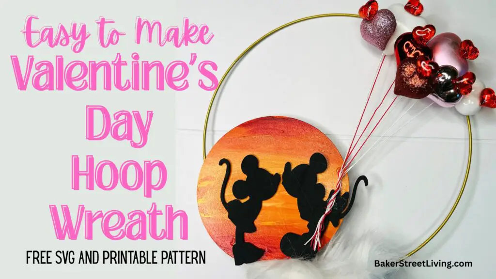 Easy to Make Valentine's Day Hoop Wreath