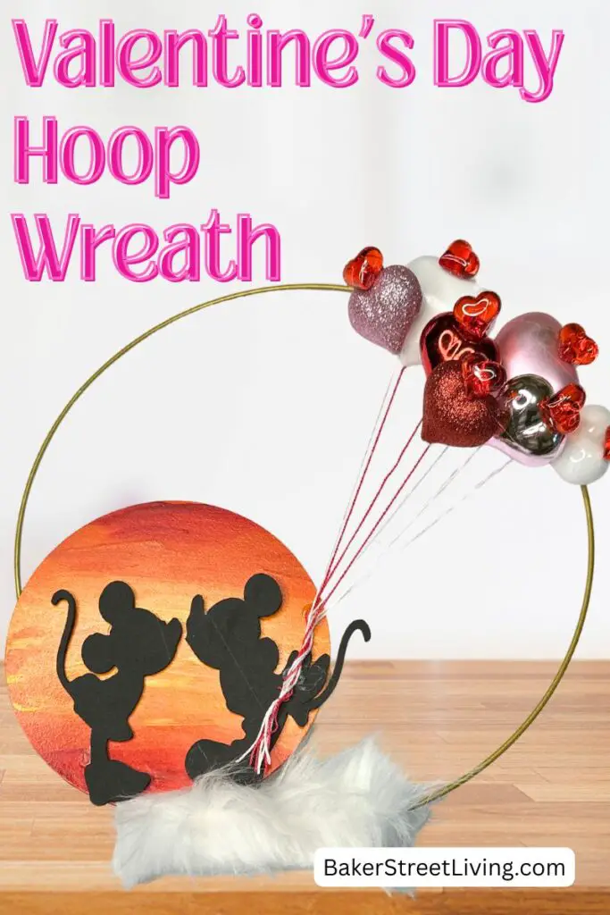 Easy to Make Valentine's Day Hoop Wreath