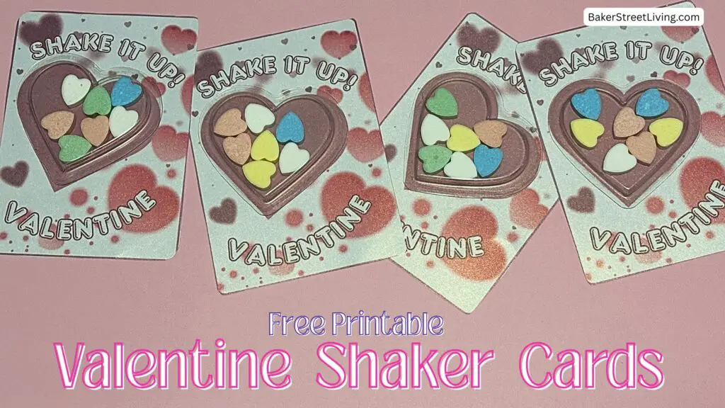 Printable Valentine Shaker Cards