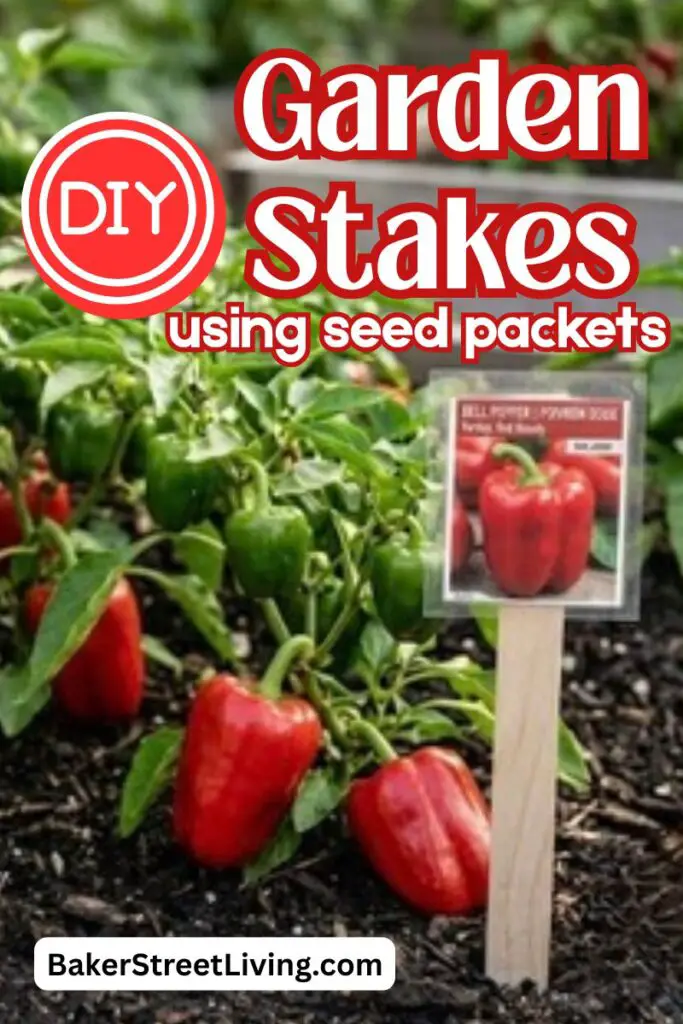 Easy DIY Garden Stakes using Seed Packets