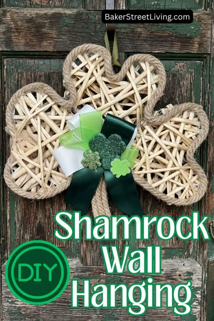 diy shamrock wall hanging