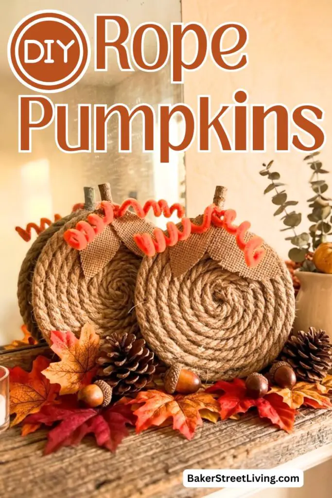 diy rope pumkins