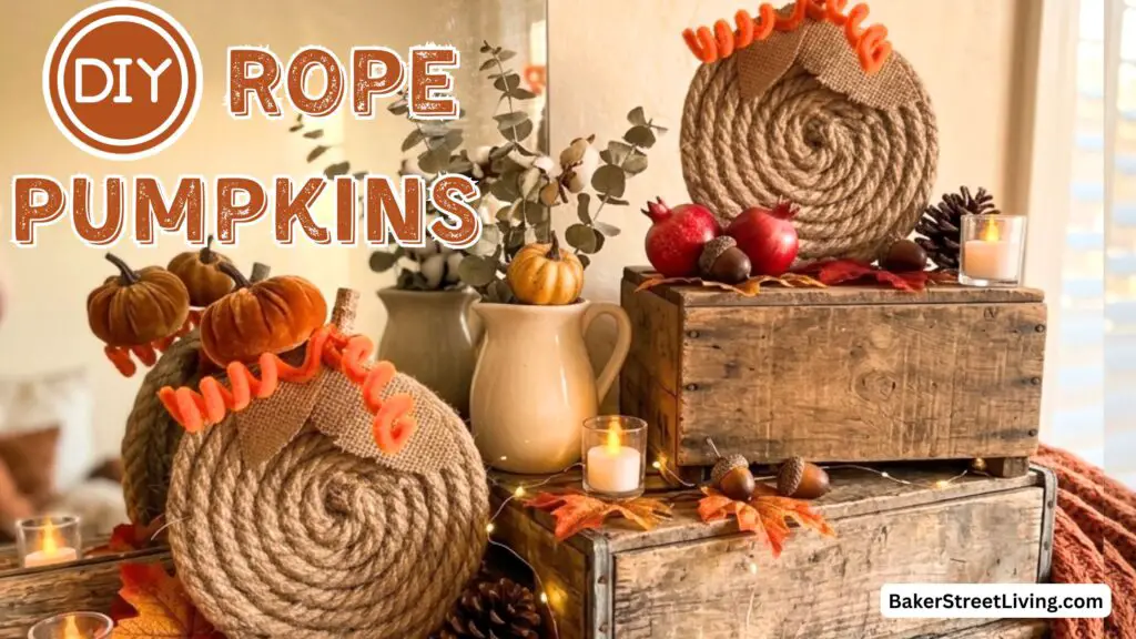 DIY Rope Pumpkins