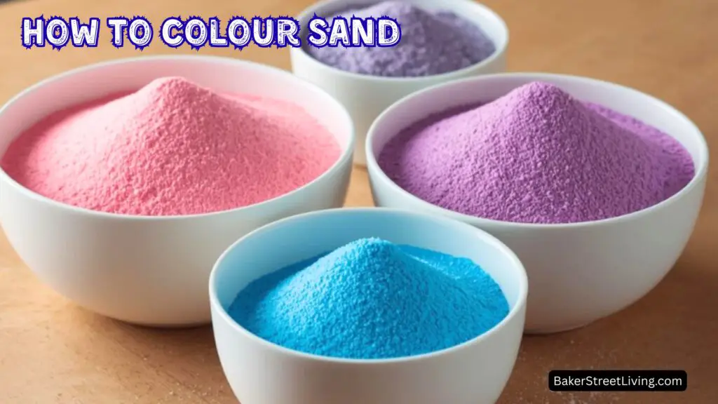 how to colour sand