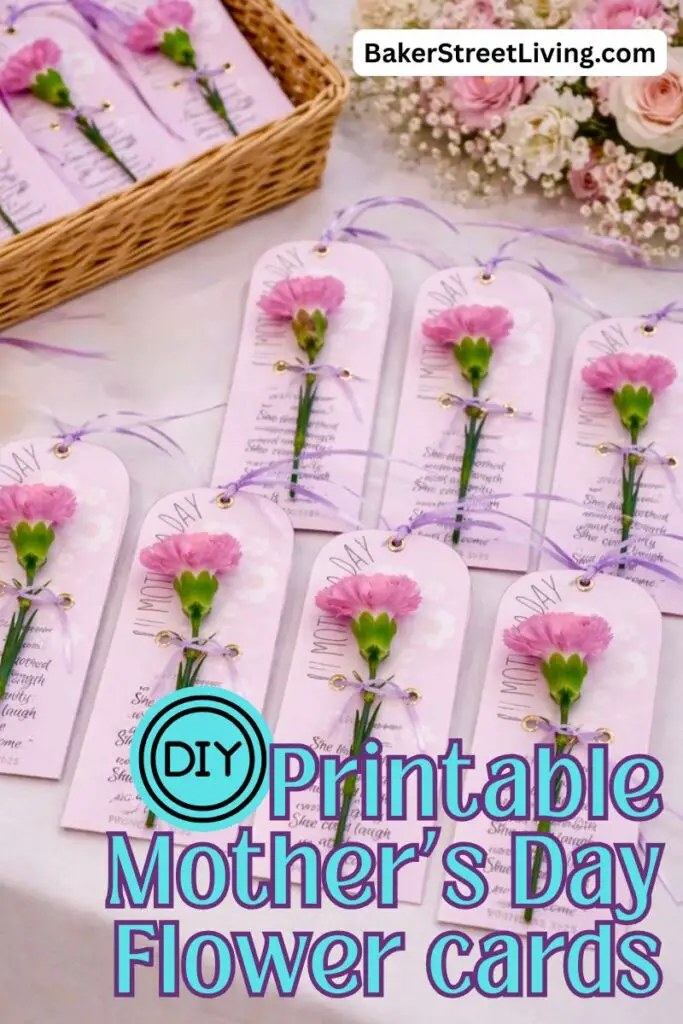 Printable Mother's Day Flower Cards