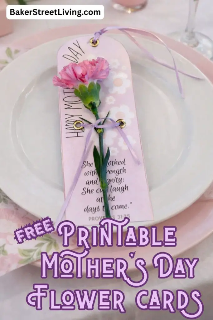 Free Printable Mother's Day Flower cards