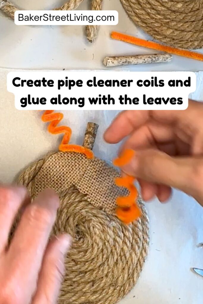 Making a DIY Rope Pumpkin using a Recycled CD