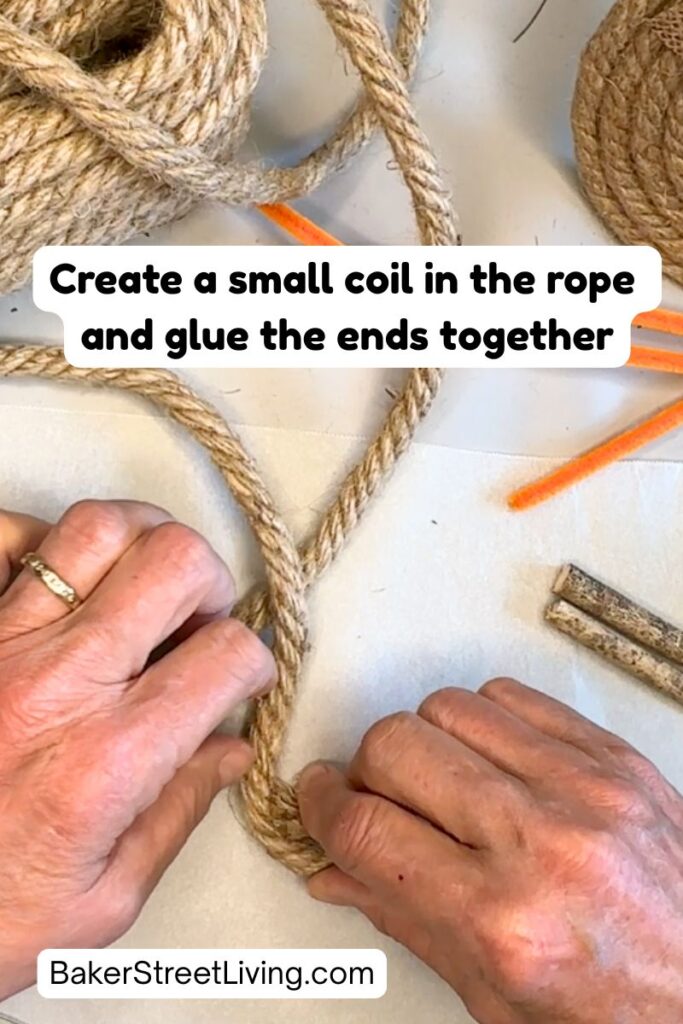 How to Make DIY Rope Pumpkins using an old CD