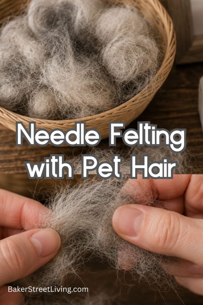 Needle Felting with Pet Hair