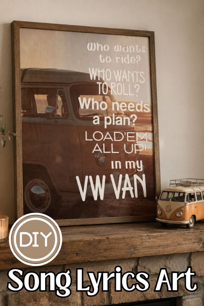 diy Song Lyrics Art