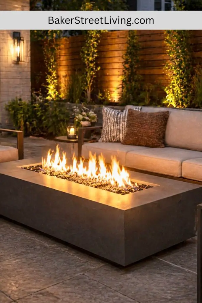 Backyard Fire Pit Ideas -  fire table