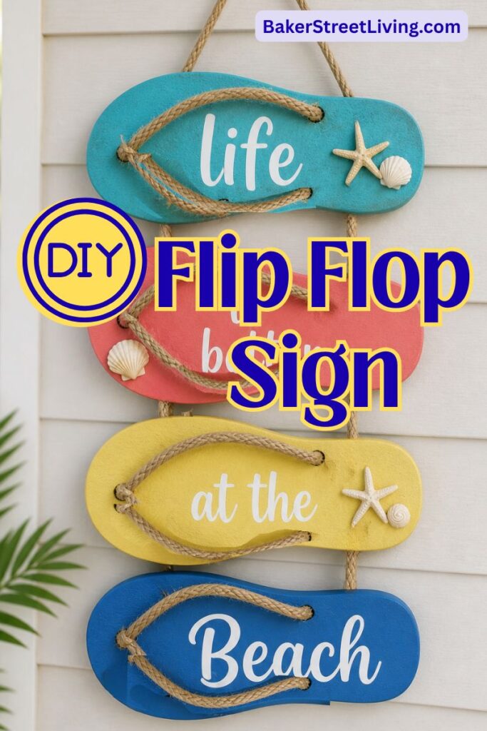 DIY Hanging Flip Flop Sign