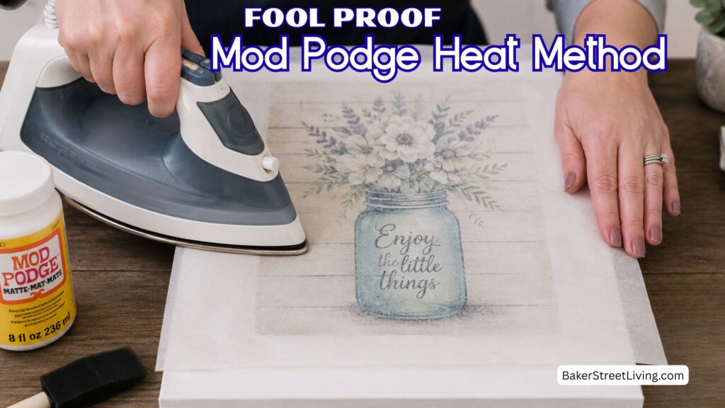 easy mod podge heat method
