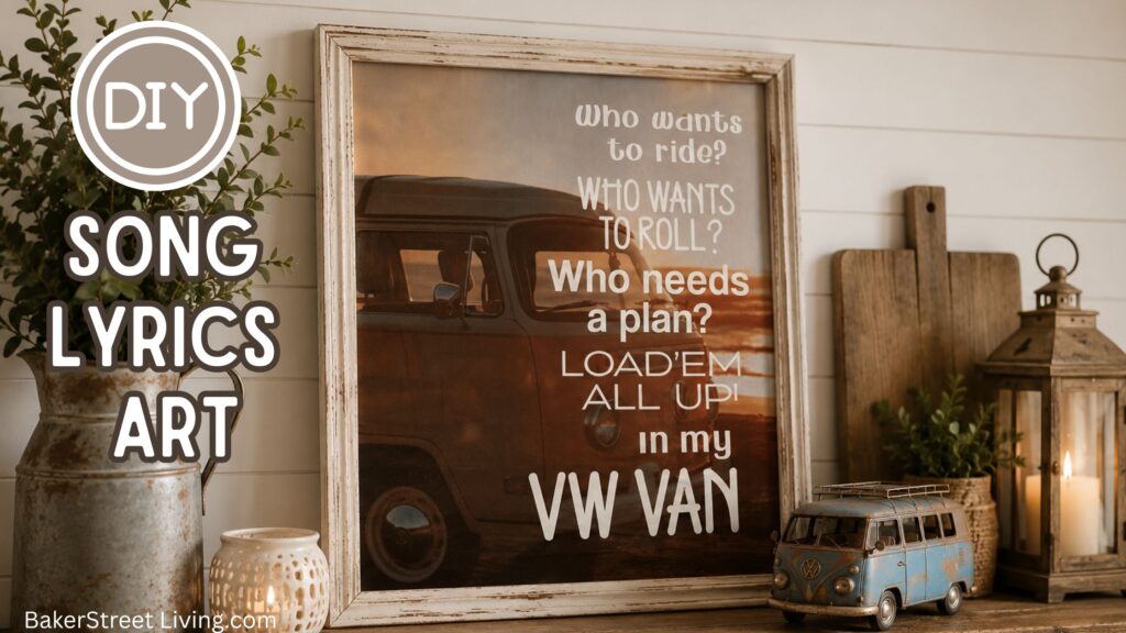 diy Song Lyrics Art