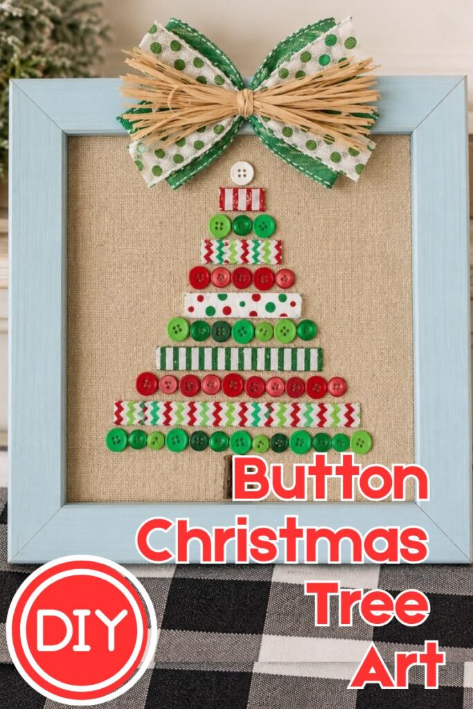 button christmas tree art