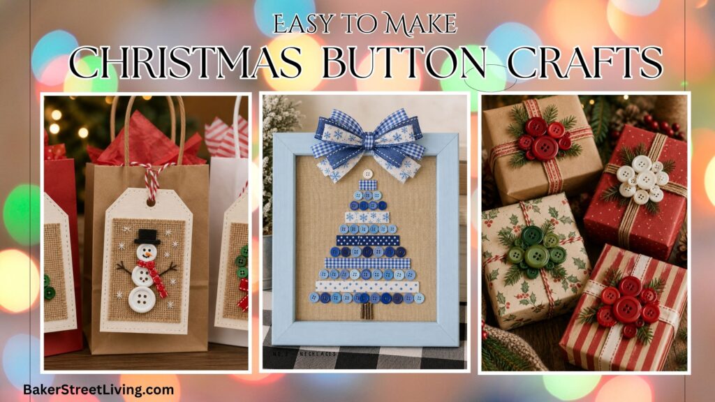 DIY christmas Button Crafts