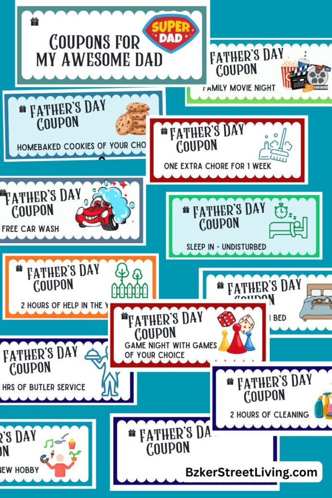 Father's Day Coupon Book