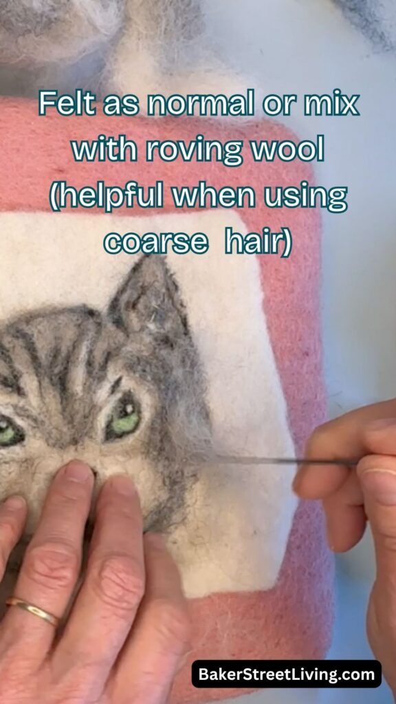 Needle Felting with Pet Hair