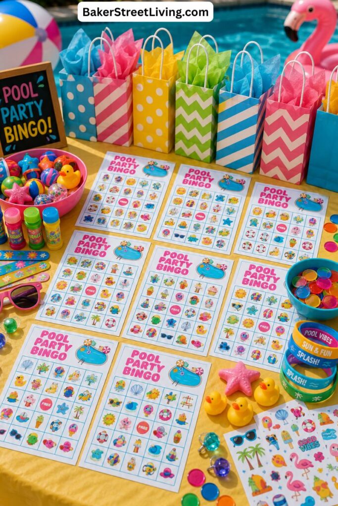 Free Printable Pool Party Bingo Game