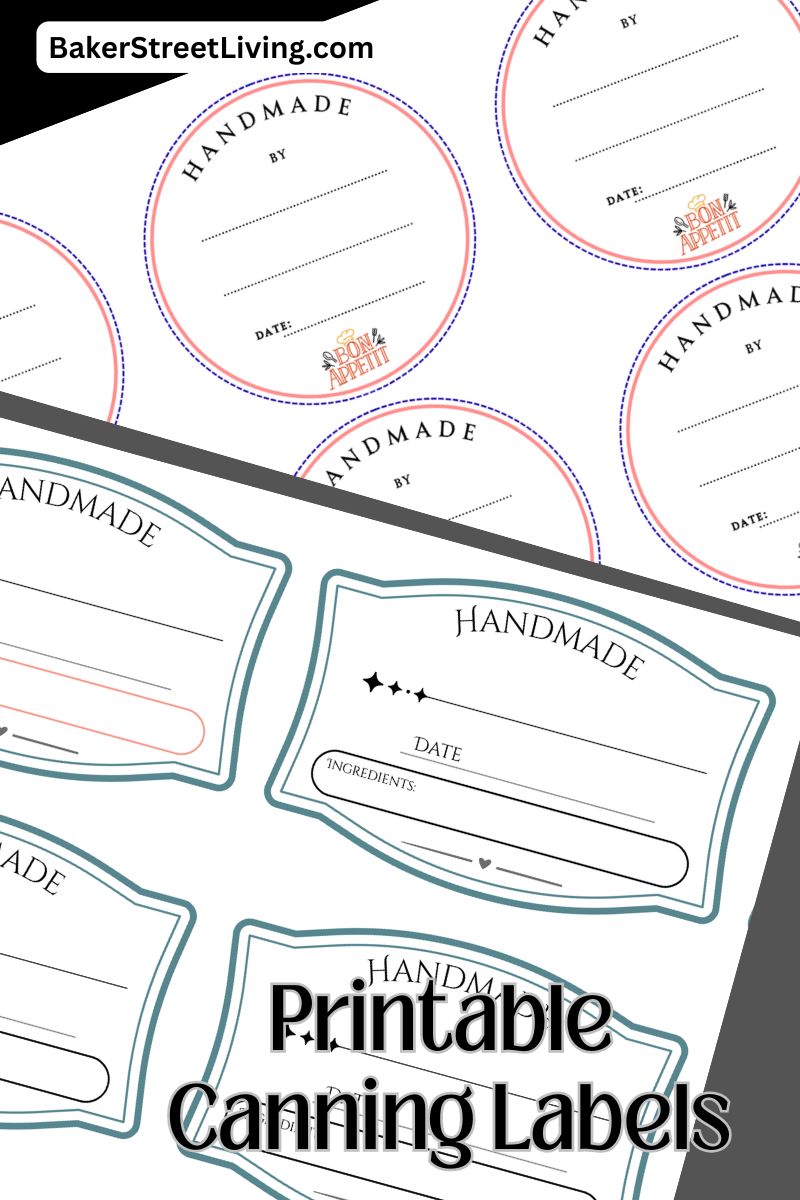 Free Printable Canning Labels for Mason Jars - Easy Preserves Labels