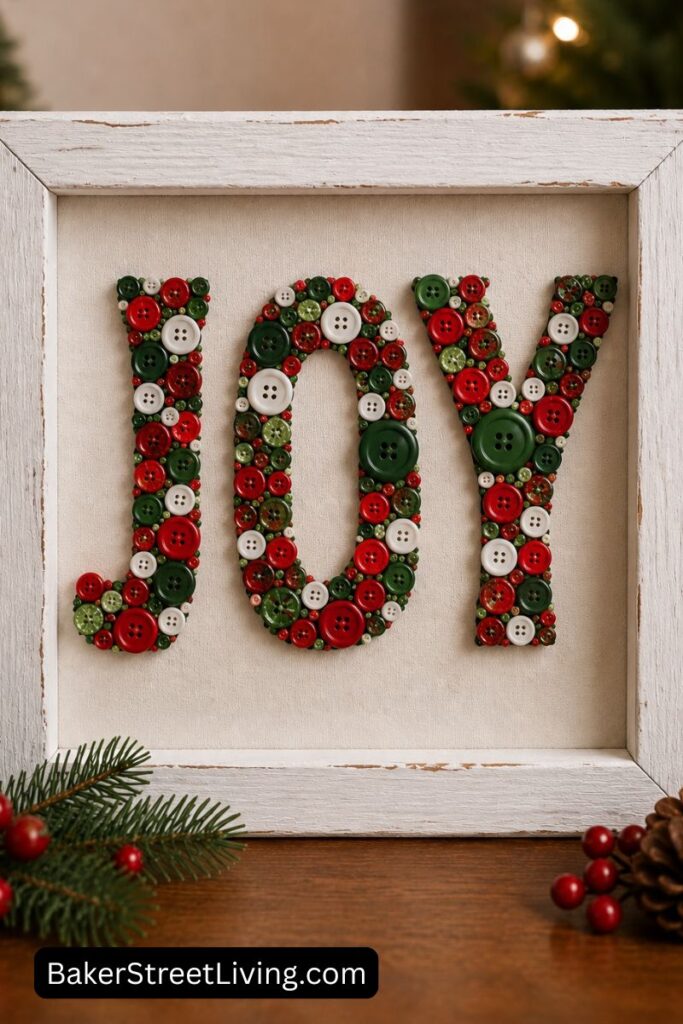DIY Christmas Button Crafts