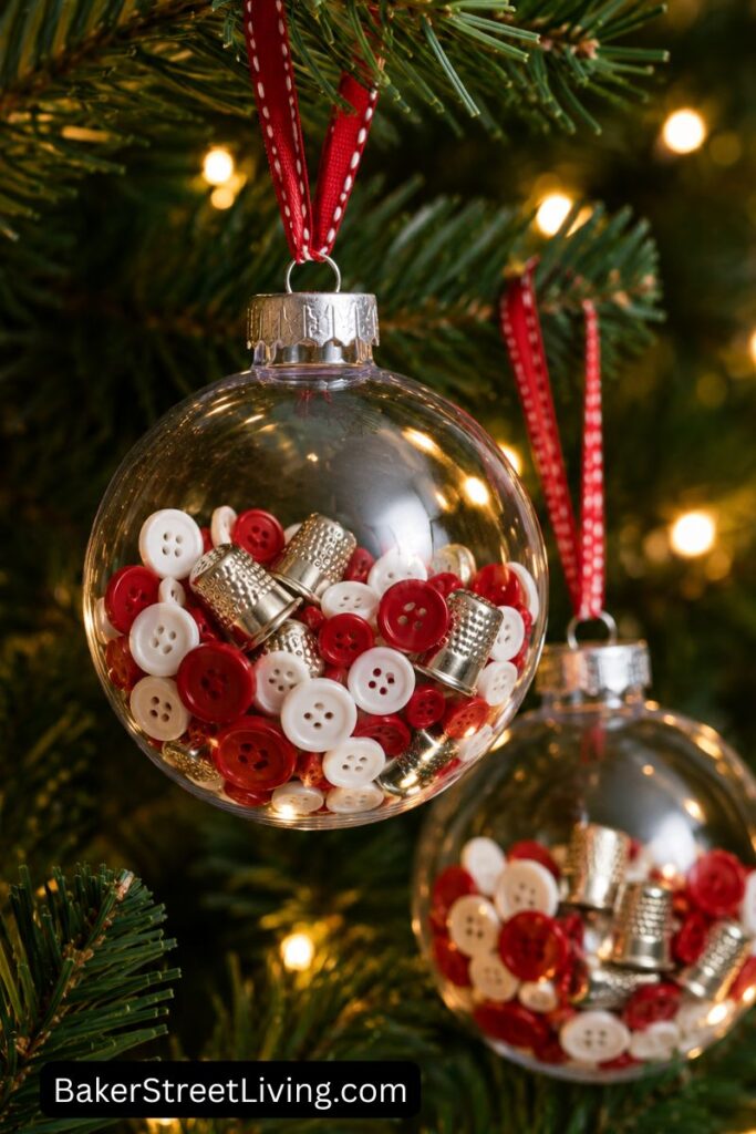 DIY Christmas Button Crafts