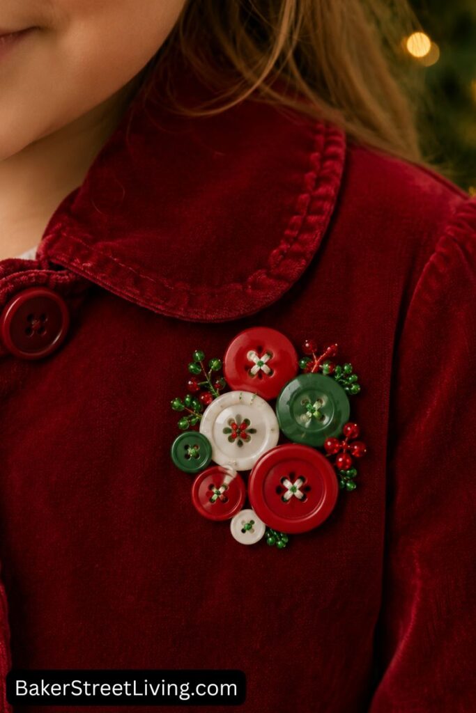 DIY Christmas Button Crafts