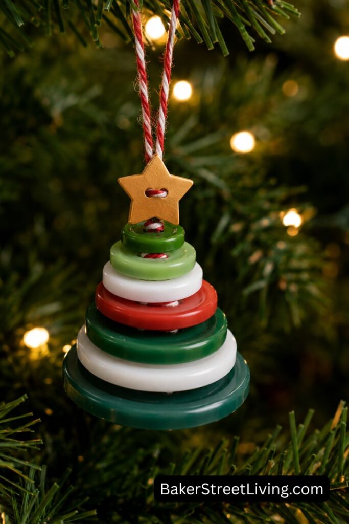 DIY Christmas Button Crafts