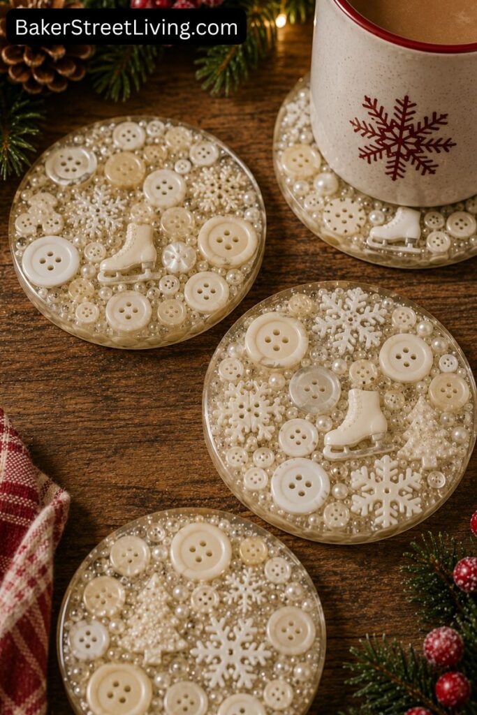 DIY Christmas Button Crafts