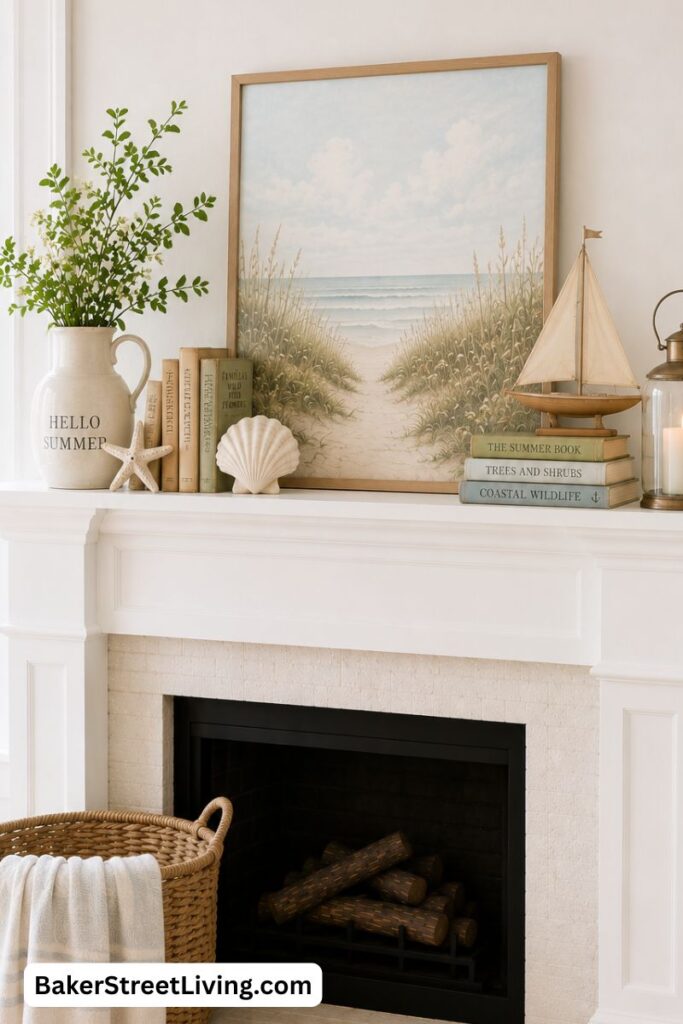 Summer Mantel Decor Ideas