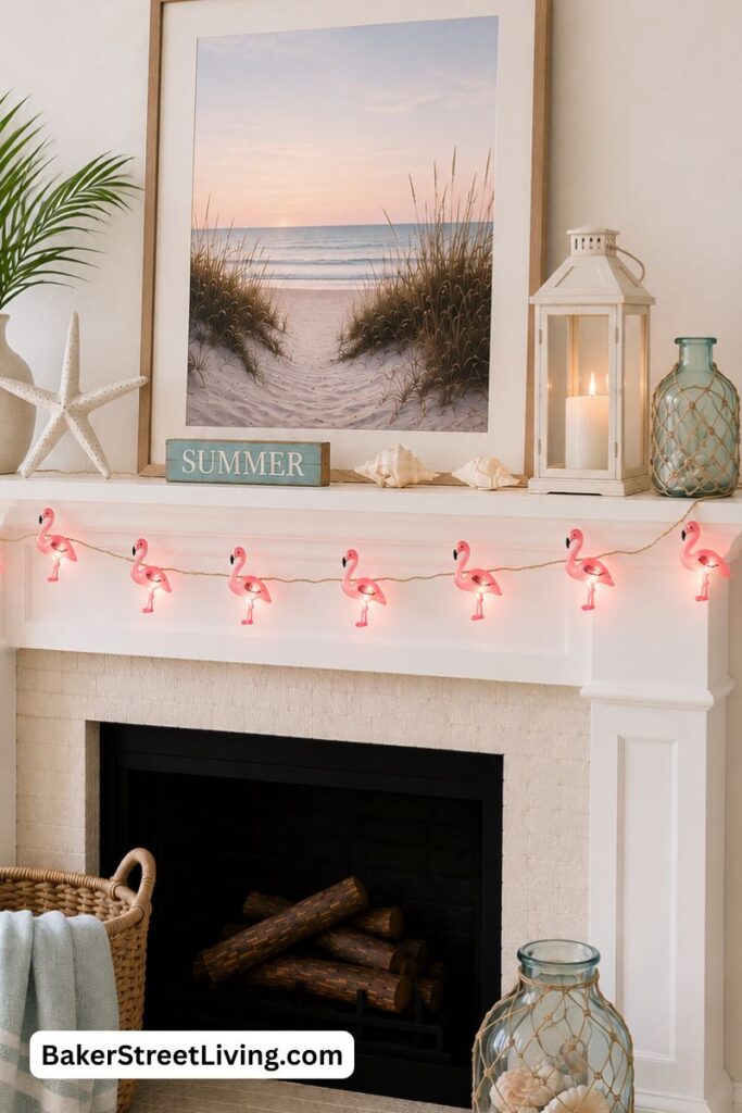 Summer Mantel Decor Ideas