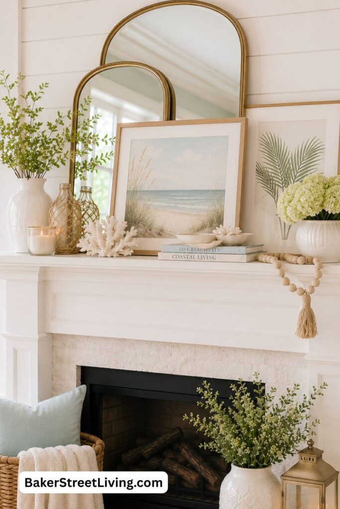 Summer Mantel Decor Ideas