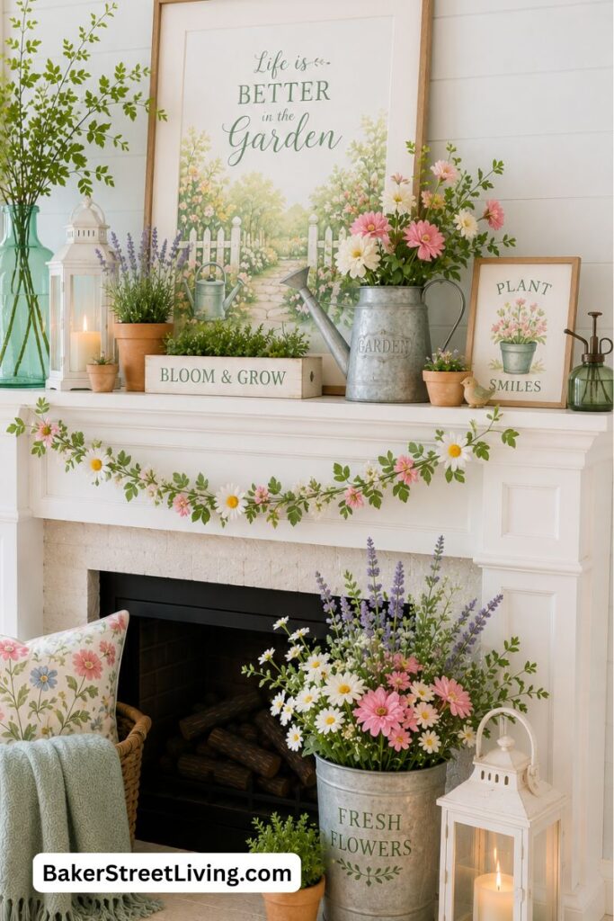 Summer Mantel Decor Ideas