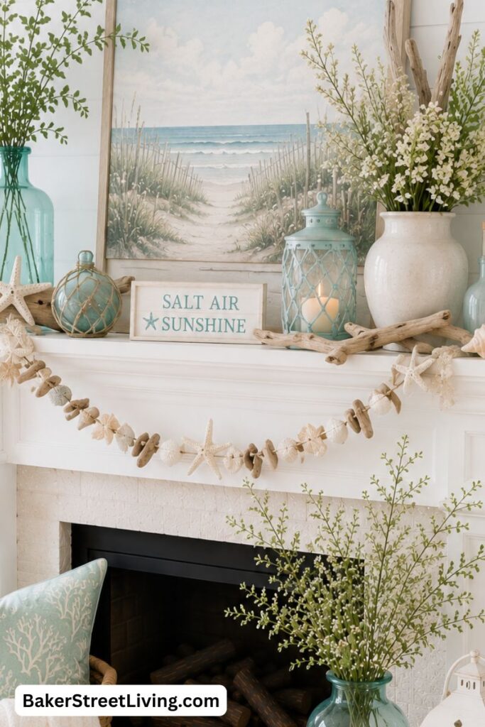Summer Mantel Decor Ideas