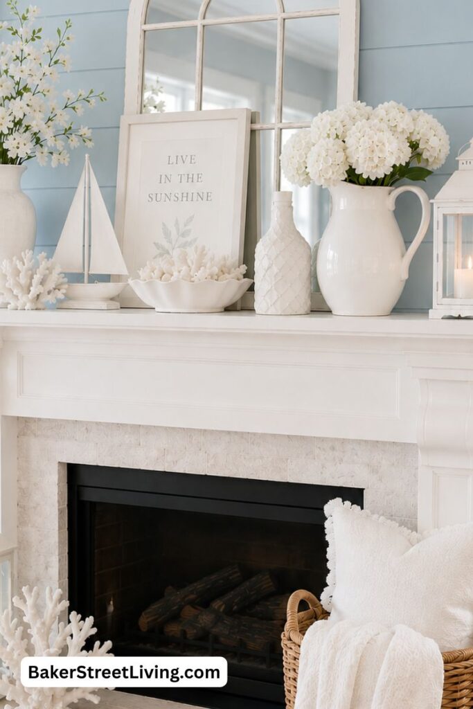 Summer Mantel Decor Ideas