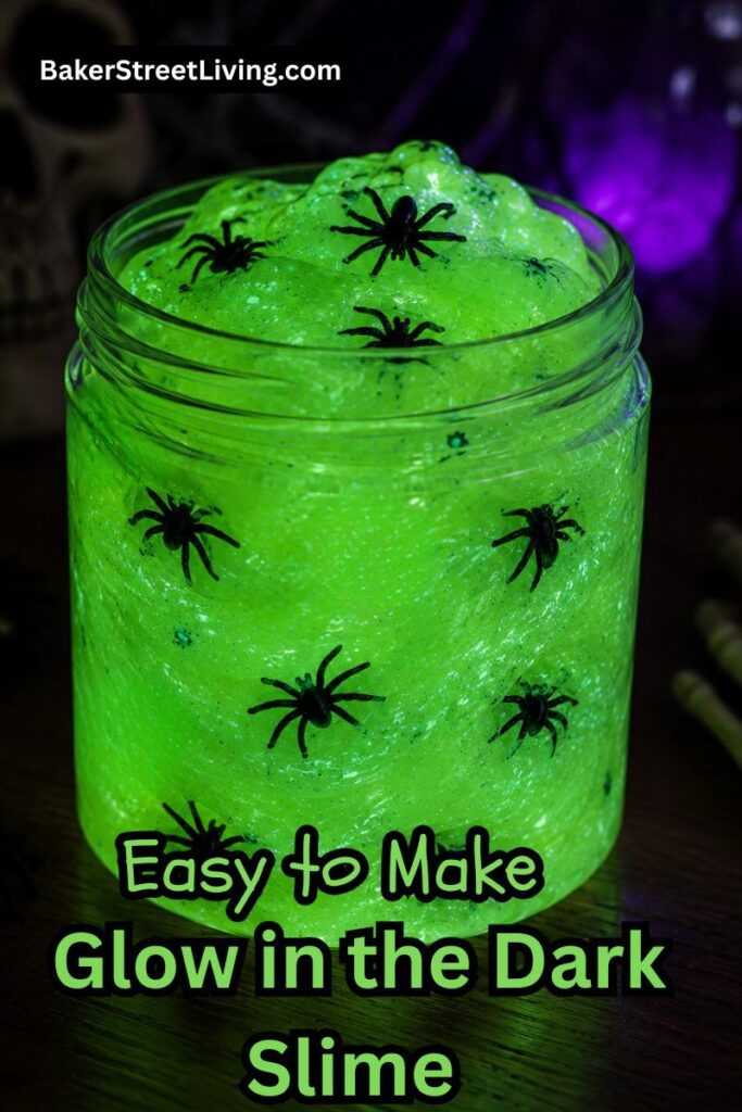 DIY Halloween Glow Slime