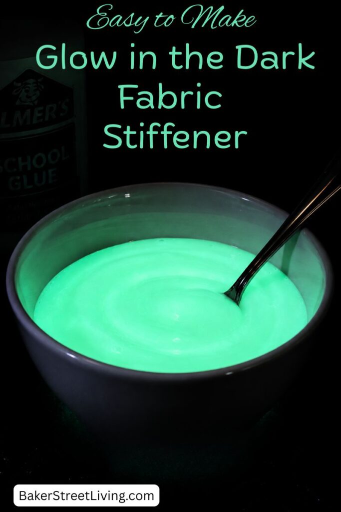 DIY Glow in the Dark Fabric Stiffener