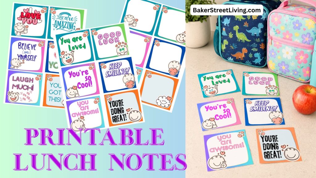 Adding a simple lunch note to your child's lunch box is a small gesture that can make a big difference. Whether it's a funny joke, a few words of encouragement, or a reminder that they're loved, these little notes can brighten their day and create lasting memories. I hope you enjoy using these free printable lunch notes as much as your family enjoys finding them.