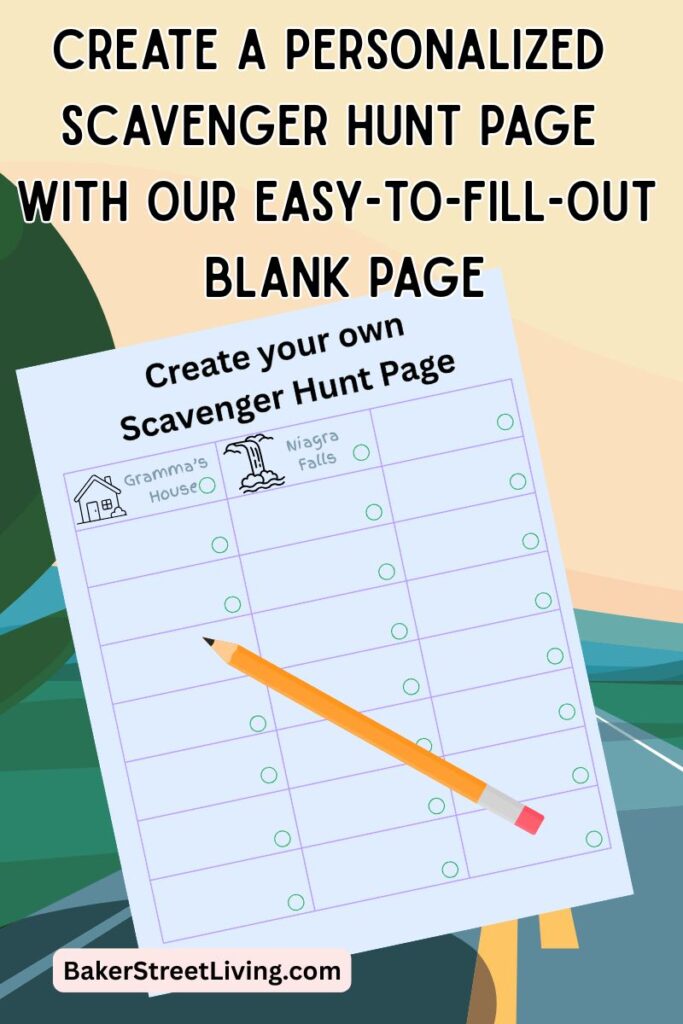 Free Printable Road Trip Scavenger Hunt