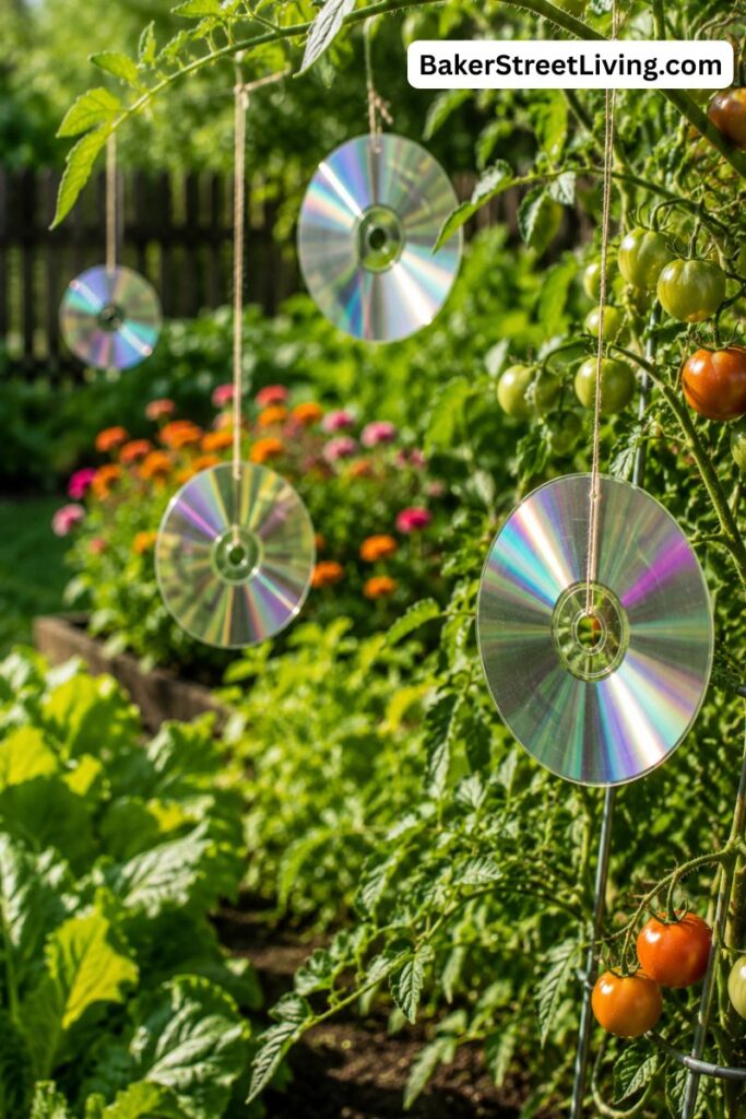 bird deterrents made from recycled cds