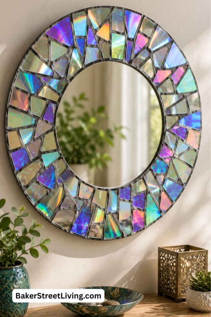 CD Crafts - Mosaic Mirror Project