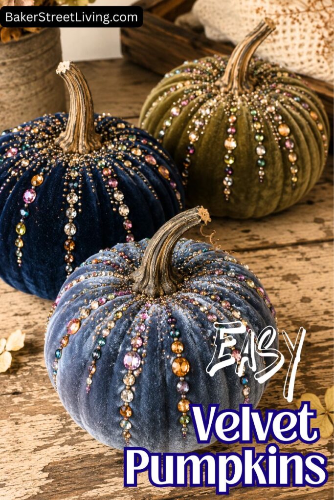 Easy to Make Velvet Pumpkins