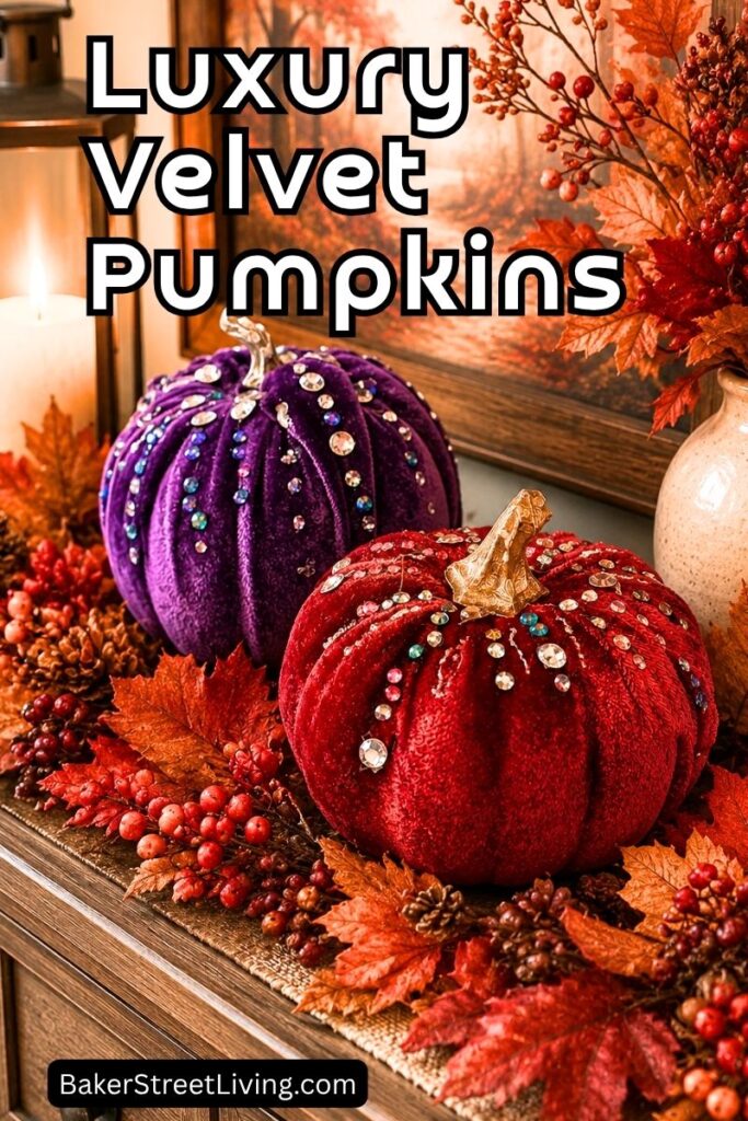 luxurious Velvet Pumpkins