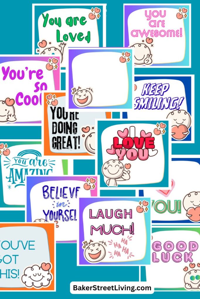 Free Printable Lunch Notes