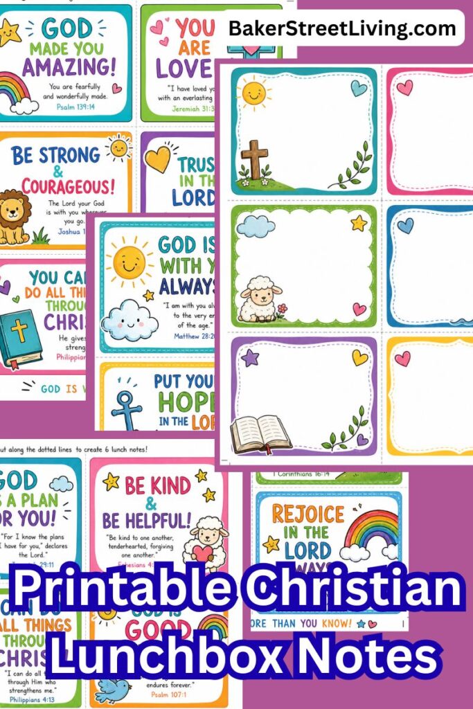 Printable Christian Lunchbox Notes