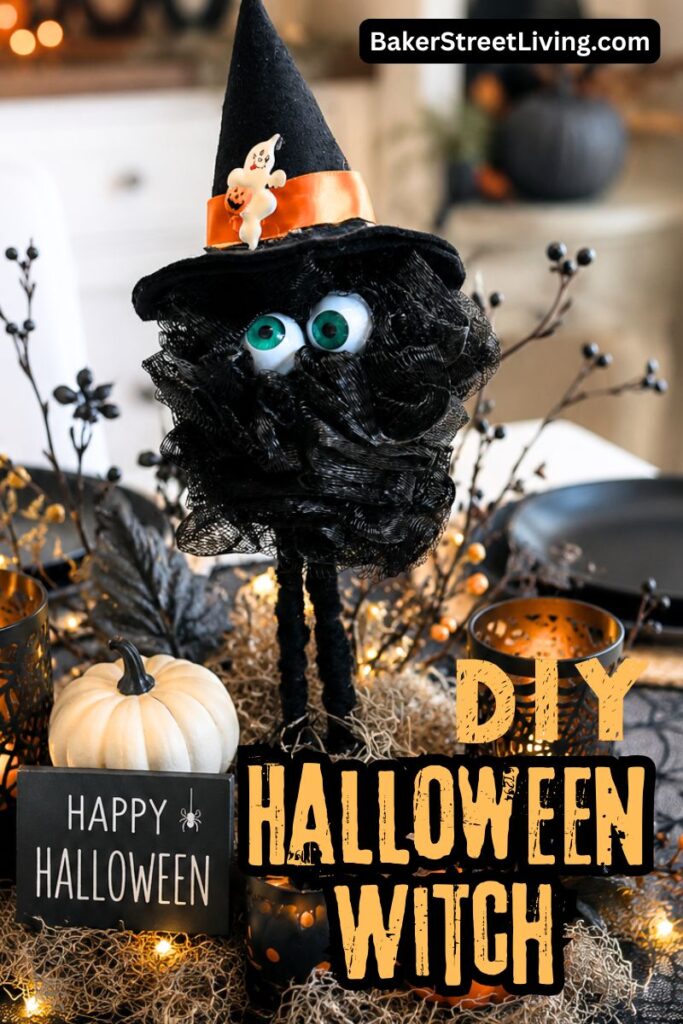 DIY Standing Halloween Witch decor