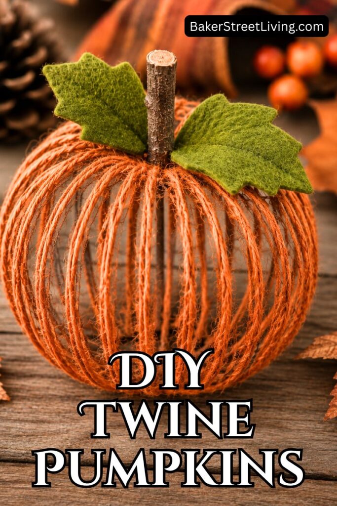 DIY Twine Pumpkins